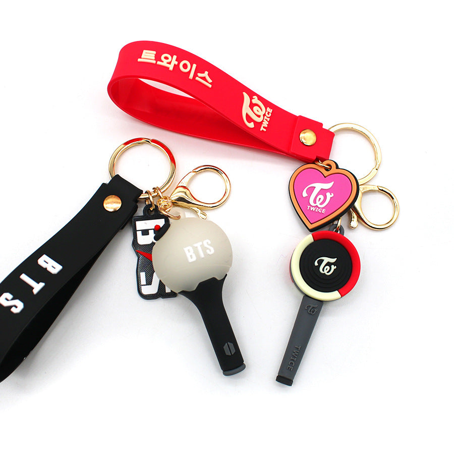 Wholesale PVC Heart Hammer Keychain